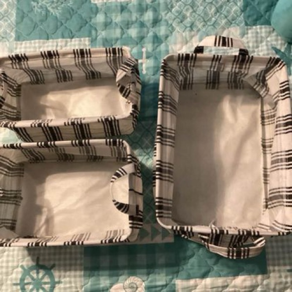 SUMMER & ROSE 3PC Collapsable and Nestable Storage Baskets - Picture 8 of 10